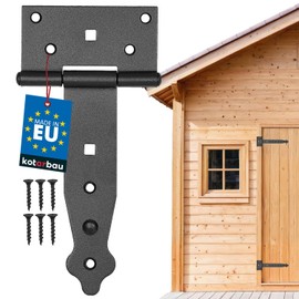 KOTARBAU Cross Hinges, 100-400 mm, Shutter Hinges, Gate Hinges, Door Hinges, Throw Hinges, Hardware, Garden Gate Hinges, Garden Gate Latch, Galvanised, Gold