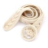 NONGFUGE Fashion Simple Soft Cotton Rope Braided Woven Boho Waist