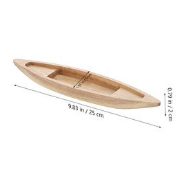 VICASKY Unfinished Wooden Boat Model Ornament Rustic Desktop Craft Decoration Lightweight and Sturdy Boat Decor for Creative DIY Painting for Home and Aquarium Themes