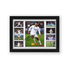 Jude Bellingham Signed Poster Print | Limited Edition Autograph Fan Gift | Collectible Memorabilia Merchandise - Gift for Football Enthusiasts (Unframed A4 (30x21cm))