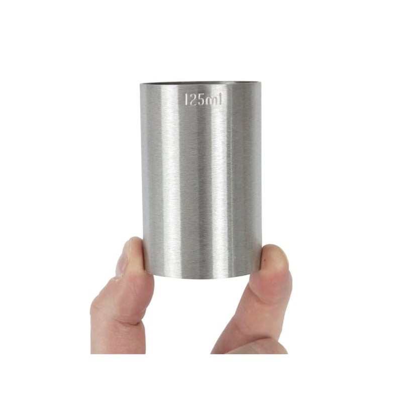 Beaumont Thimble Measure Stainless Steel Bar 125ml Clubs Wine Spirit