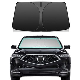 Windshield Sun Shade for Mazda CX-90 CX90 2024-2025 Sunshade 240T Reflective Fabric Double-Layer Design Front Window Blocks UV Rays and Heat Automotive Interior Protector Keep Your Car Cooler