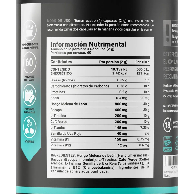 B-Life Clarity Platinum | Nootrópico Natural para Memoria y Enfoque