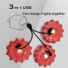 Unbranded 4 Pack Rechargeable LED Road Flares Roadside Emergency Car,