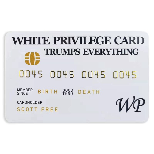10Pcs White Privilege Cards Trumps Everything Joke Funny Card Inspirational Cards