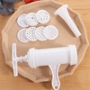 Manual Pasta Machine,White Noodle Making Machine with 7 Different Printing