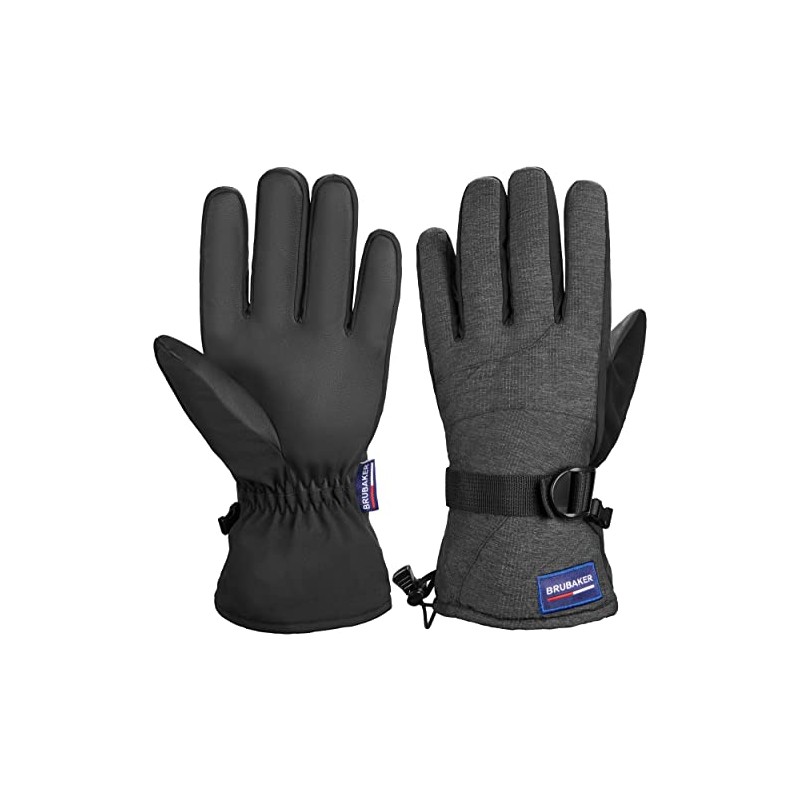 Brubaker Winter Gloves Waterproof and Windproof – Men's and Women's