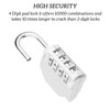 SISAV Combination Lock 4 Digit Outdoor Combination Padlock for School