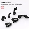 APIELE 12AN 90 Degree Aluminum Internal Thread Rotary Push in
