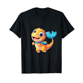 Cheerful Cartoon Dinosaur Character T-Shirt