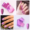 JERCLITY Pink Nail Foil Transfer Sticker Kit - 10 Rolls