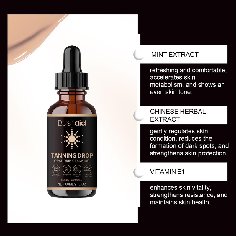 Tanning Drops, Self-Tanning Drops for Face and Body, Tanning Drops