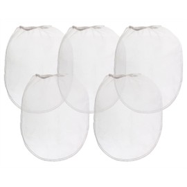 Mini Skater 5Pcs Paint Filter Bag Tea Strainers Paint Strainer Bag with Elastic Top Opening White Fine Mesh Bag for Paint Gardening Hydroponics,5 Gallon