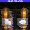 Pool Chlorine Floater with Solar Flame Light, Chlorine Dispenser for