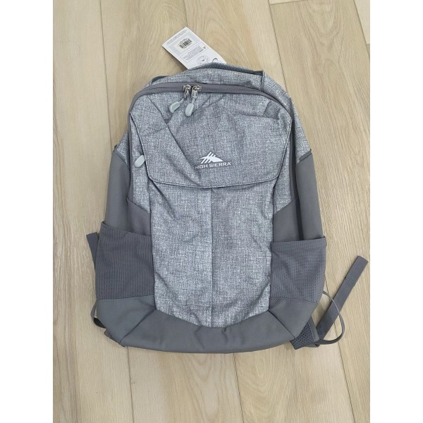 High Sierra Access Pro Laptop Backpack, Grey, One Size NWT