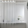 No Hooks Needed Waterproof Shower Curtain Liner PEVA 72" x