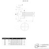 M5 (5mm x 12mm) Slot Mushroom Machine Screw (Bolt) (Crossed)