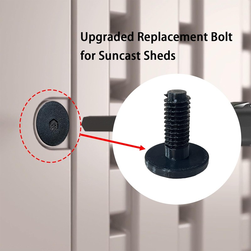 SPANSEE 12 PCS Long Bolts Compatible with Suncast Storage Sheds,