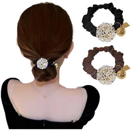 FASELE Hair Rubber Hair Elastic Thin Scrunchie Stylish Elegance Hair Accessory Simple Satin Forest Girl Elegant Elegant Hair Ornament Female High Elasticity Stylish Everyday Work Gift