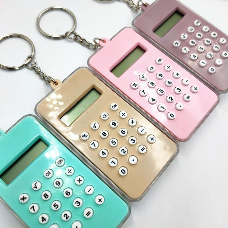 Plus Nao(プラスナオ) ミニ電卓 計算機 小型 キーホルダー キーリング 迷路 デジタル コンパクト