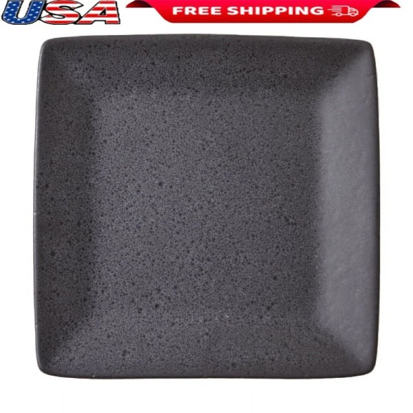Unbranded Stoneware Salad Plate Square Shape Dishwasher Microwave Safe Durable