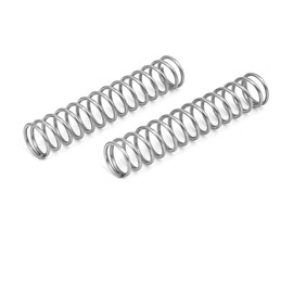uxcell Compression Spring,304 Stainless Steel,10mm OD,1mm Wire Size,50mm Free Length,Silver Tone,20Pcs