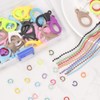 Mardatt 150Pcs 10Colors Plastic Lobster Claw Clasps Kit, Include 1.37”