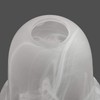 Eumyviv Bell Shaped Alabaster Glass Lamp Shade Replacement with 1-5/8-inch
