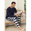 KUYIGO Pyjamas for Men 2 Piece Set Breathable Nightwear Lounge