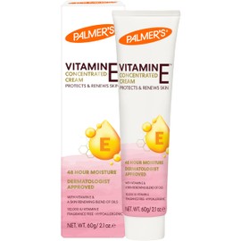 Palmer's Natural Vitamin E Concentrated Cream | for dry, damaged or cracked skin | Squeeze Tube 2.1 Oz
