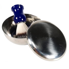 Healeved Quality Men's Shaving Bowl Stainless Steel Bubble Bowl Lid for Elegant Wet Shave