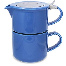 FORLIFE Tea for One with Infuser, 14-Ounce, Blue