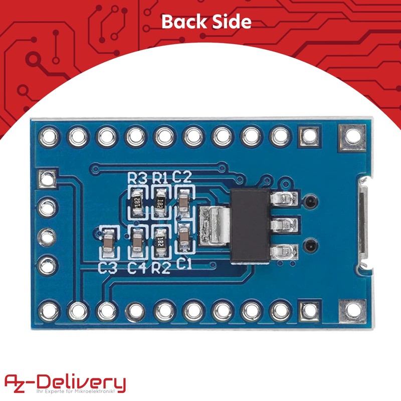 AZDelivery ARM STM8S103F3P6 8-bit Minimum System Microcontroller Development Board Module