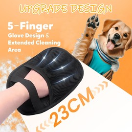 2 x Reusable Cat Hair Remover Gloves for Sofa, Furniture, Carpets, Curtain, Pet Hair, Cat Grooming Gloves