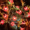 WONFAST Ladybugs Fairy String Lights, 9.8ft 30LED Ladybug Silver Wire