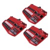 3Pcs Bus Fridge Magnet Red Bus Design Bright Colors Magnetic