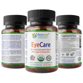 Bodymune Advanced EyeCare Organic Eye Health Supplement, 60 Vegan Capsules