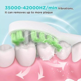 Fairywill Electric Toothbrush Sonic Toothbrush USB Rechargeable 8 Heads 5 Modes