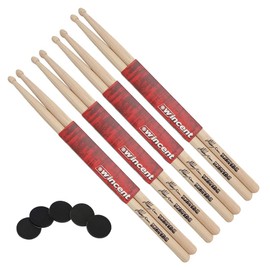 Wincent Mikkey Dee Signature Drumsticks 4 Pairs + Keepdrum Damper Pads
