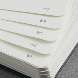LEUCHTTURM1917 365650 Notebook Pocket (A6), Soft Cover, 123 Numbered Pages, Stone Blue, Lined