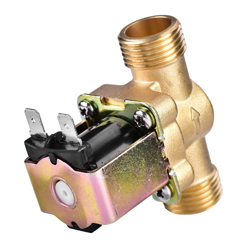 G1/2" DC 24V Normally Closed Brass Electric Solenoid Magnetic Valve