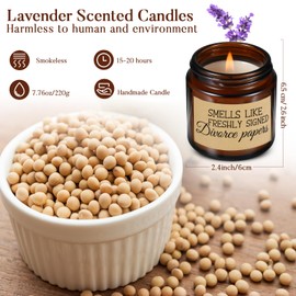 Coume 3 Pcs Divorce Lavender Scented Candle Gifts for Women Funny Candles Pocket Hug Token and PU Leather Keychain Breaking up Friends Sister Coworker Men Female