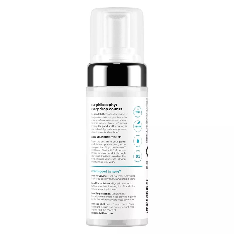 The Good Stuff Volumizing Hydration Foam Conditioner, 4.90 Ounce