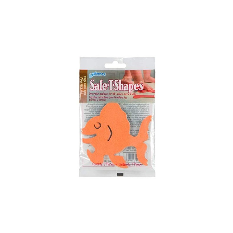 Compac Kids Safe-T-Shapes Goldfish Bath Appliques, 7 Count