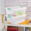 Sterilite 16-Pack Clip Box, Stackable Clear Plastic Bins with Latching