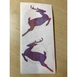 Mrs. Grossman’s RARE Opal Reindeer Vintage 1.5 Mrs Grossmans Stickers By The Yard 80s Opalescent