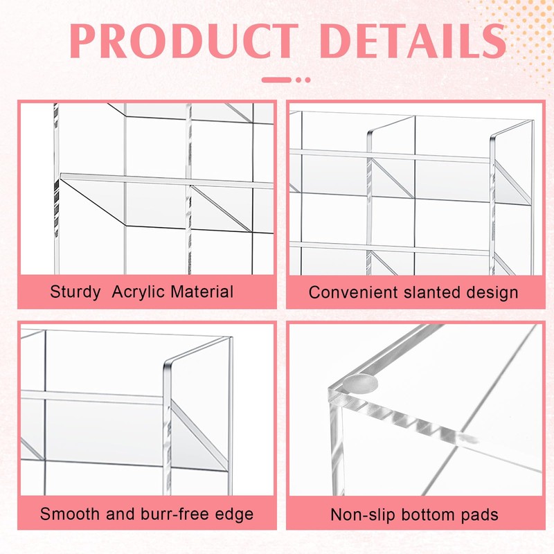 MotiMind Acrylic Pen Organizer Storage Vertical Marker Organizer Acrylic Pen