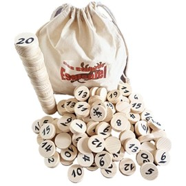 The Stuhrer Donkey Game XXL in the Christmas Edition with 121 Tokens and 6 Stacks ~ Family Game, Party Game, Educational Game, Tile Game for up to 10 People