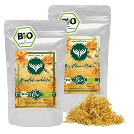 Azafran Organic Marigold Blossom Tea Loose, Dried Calendula Petals, Marigold Tea 500 g