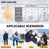 KEYSDEX Winter Motorcycle Gloves for Adult, Black, L